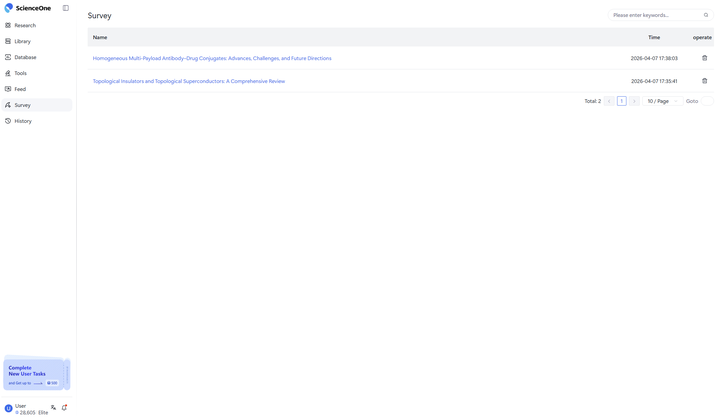 7.1 Manage Literature Review screenshot